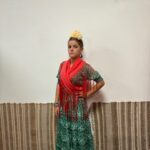 Vestido Modelo Martina Manga Larga Verde Manzana con Lunar, LARGO 130 CM. PARA UNA ALTURA MÁXIMA DE 148/150 CM.