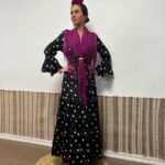 MOD. MARIA VOLANTITOS, NEGRO DE LUNARES BASICO