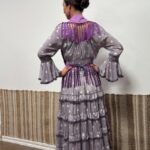MOD. MARIA GRIS LUNARES CON ENCAJE DE BOLILLO - Imagen 2