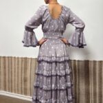 MOD. MARIA GRIS LUNARES CON ENCAJE DE BOLILLO - Imagen 4