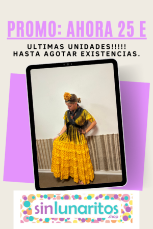ULTIMAS UNIDADES!!! MOD. MARTINA LARGO 130 CM. EN TODAS LAS TALLAS, ALTURA MÁXIMA 148/150 CM. AHORA 25€