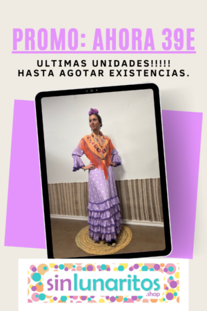 3. MOD. 5 VOLANTES CON LUNARES Y ENCAJE DE BOLILLO PRECIO 65€, AHORA 39€(16 COLORES)