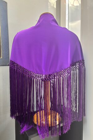 Mantoncillo liso de Crespón Morado