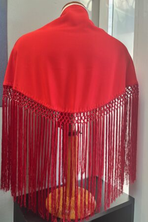 Mantoncillo liso de Crespón Rojo