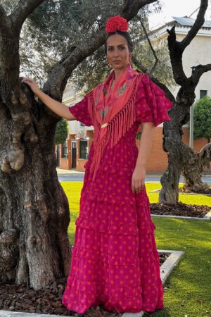 4.2 MOD. MARIA BASICO MANGA 3 VOLANTES(10 COLORES) 50€