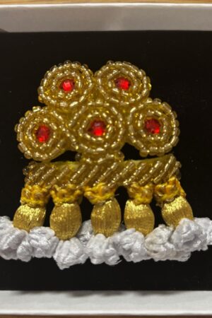 BROCHE ALAMAR DESPLANTE ROJO/ORO